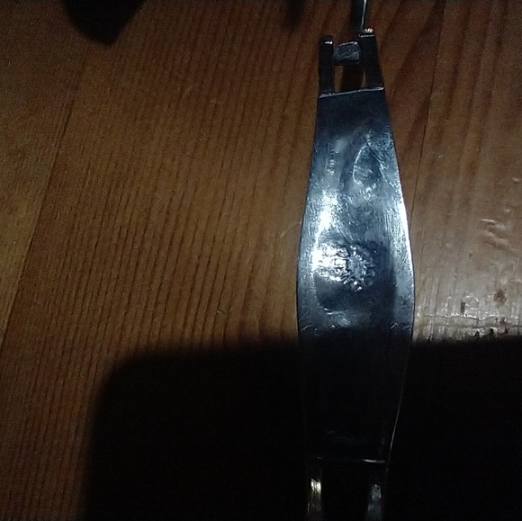 Vintage Alpaca Mexico Bangle Bracelet Flower Pink Enamel Mother Of… - Picture 6 of 16